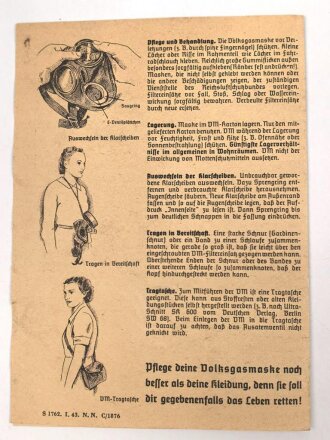 Gerauchsanweisung für die Volksgasmaske 40