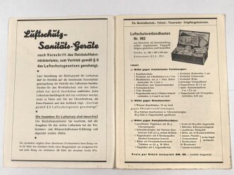 "Der Luftschutz" Faltblatt für Luftschutz...