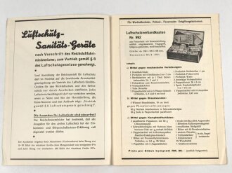 "Der Luftschutz" Faltblatt für Luftschutz...