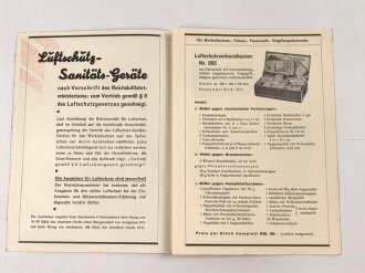 "Der Luftschutz" Faltblatt für Luftschutz...