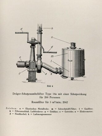 Dräger " Gasschutz in Industrie und Luftschutz, Staubschutz u.a"  Katalog mit 204 Seiten aus dem Jahr 1939-40