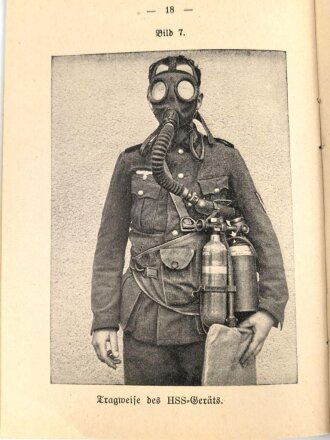 H.Dv.395/7 " Gasabwehrdienst aller Waffen" Heft 7, Das Heeres Sauerstoffschutzgerät, vom 1.8.39. Neuzeitlicher Druck