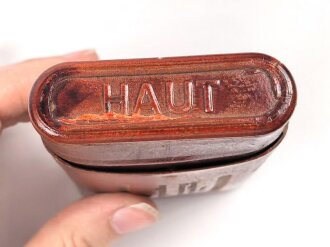 Behälter für " Hautentgiftungssalbe" der Wehrmacht. Guter Zustand