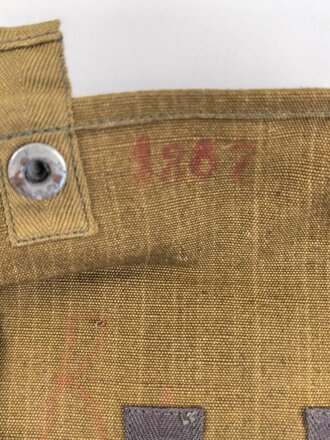 Tasche für eine Gasplane der Wehrmacht. Ungebrauchtes Stück aus altem Lagerbestand