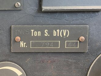 Tonschreiber b1 V ( Verstärker ) Ton.S. b1 ( V ) Wehrmacht.  Hersteller AEG 1944. Otiginallack, Funktion nicht geprüft