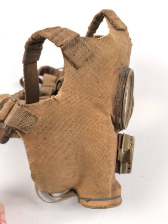 Japan 2. Weltkrieg, Luftschutz Gasmaske , Maskenkörper ausgetrocknet