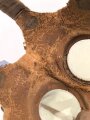 Japan 2. Weltkrieg, Luftschutz Gasmaske , Maskenkörper ausgetrocknet