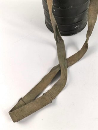 Rumänien, Bereitschaftsbüchse Gasmaske Modell 1935, Originallack, ungereinigt