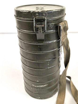 Rumänien, Bereitschaftsbüchse Gasmaske Modell 1935, Originallack, datiert 1939