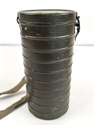 Rumänien, Bereitschaftsbüchse Gasmaske Modell 1935, Originallack, datiert 1939