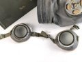 Ungarn ?, Pferdegasmaske KSPM in sehr gutem Zustand, mit Gasbrille in Umverpackung. Russisches Modell, so auch unter anderem in Polen im Einsatz.