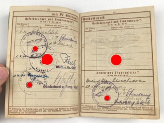 Wehrpaß Heer, eingestellt am 3.Oktober 1941 bei 1. Komp. Kraftfahr Ersatz Abteilung 5 Villingen.