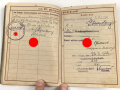Wehrpaß Heer, eingestellt am 3.Oktober 1941 bei 1. Komp. Kraftfahr Ersatz Abteilung 5 Villingen.