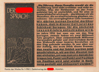 Parole der Woche Nr. 1, "Der Führer...