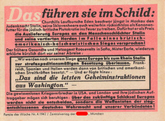 Parole der Woche Nr. 4, "Das führen sie im...