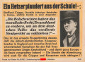 Parole der Woche Nr. 8, "Ein Hetzer plaudert aus der Schule!", Zentralverlag der NSDAP, 7,5 x 10 cm, 1942