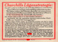 Parole der Woche Nr. 10, "Churchills Lügenstrategie", Zentralverlag der NSDAP, 7,5 x 10 cm, 1942