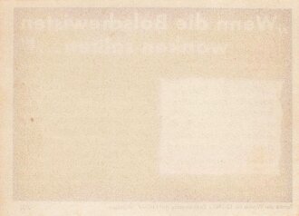 Parole der Woche Nr. 13, "Wenn die Bolschewisten wanken sollten...!", Zentralverlag der NSDAP, 7,5 x 10 cm, 1942