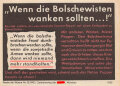 Parole der Woche Nr. 13, "Wenn die Bolschewisten wanken sollten...!", Zentralverlag der NSDAP, 7,5 x 10 cm, 1942
