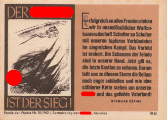 Parole der Woche Nr. 16, "Der Führer ist der...