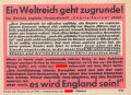 Parole der Woche Nr. 21, "Ein Weltreich geht zugrunde!", Zentralverlag der NSDAP, 7,5 x 10 cm, 1942
