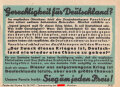 Parole der Woche Nr. 24, "Gerechtigkeit für Deutschland?", Zentralverlag der NSDAP, 7,5 x 10 cm, 1942
