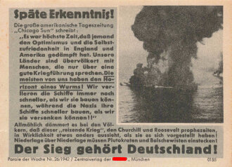 Parole der Woche Nr. 26, "Späte...
