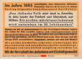 Parole der Woche Nr. 33, "Im Jahre 1885", Zentralverlag der NSDAP, 7,5 x 10 cm, 1942