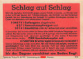 Parole der Woche Nr. 36, "Schlag auf Schlag", Zentralverlag der NSDAP, 7,5 x 10 cm, 1942