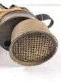 Polen, Gasmaske Modell 1924, W.W.S.P datiert 1930 . der Maskenkörper ausgehärtet, mit Filter