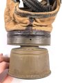 Polen, Gasmaske Modell 1924, W.W.S.P datiert 1930 . der Maskenkörper ausgehärtet, mit Filter