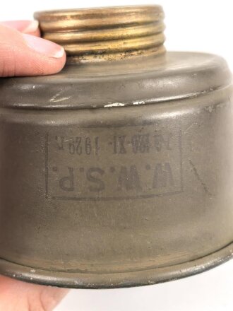 Polen, Filter für eine Gasmaske Modell 1924, W.W.S.P datiert 1929