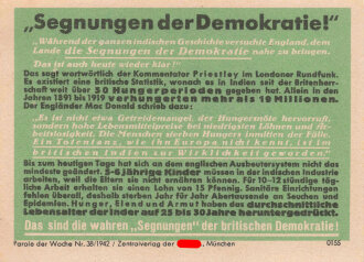 Parole der Woche Nr. 38, "Segnungen der...