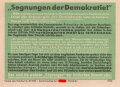 Parole der Woche Nr. 38, "Segnungen der Demokratie!", Zentralverlag der NSDAP, 7,5 x 10 cm, 1942
