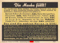 Parole der Woche Nr. 40, "Die Maske fällt!", Zentralverlag der NSDAP, 7,5 x 10 cm, 1942