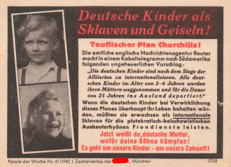 Parole der Woche Nr. 41, "Deutsche Kinder als...