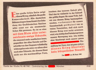 Parole der Woche Nr. 46, "Der Führer am 30....