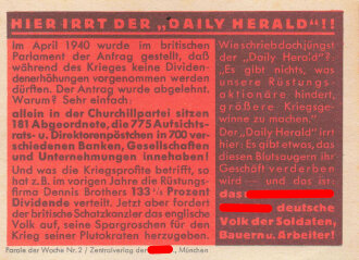 Parole der Woche Nr. 2, "Hier irrt der Daily...