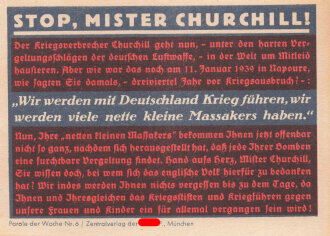 Parole der Woche Nr. 6, "Stop, Mister...