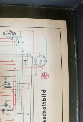 Luftwaffe, Peilempfänger EP.2a. Ln 26588, Gehäuse und Deckel aussen überlackiert. Optisch einwandfrei, Funktion nicht geprüft