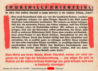 Parole der Woche Nr. 13, "Churchills...