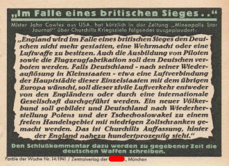 Parole der Woche Nr. 14, "Im Falle eines britisches...