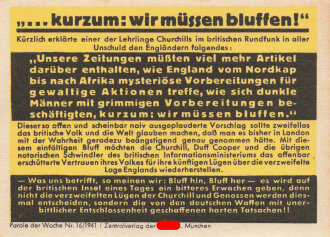 Parole der Woche Nr. 16, "...kurzum: wir müssen...