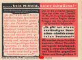 Parole der Woche Nr. 17, "...kein Mitleid, keine Schwäche!", Zentralverlag der NSDAP, 7,5 x 10 cm, 1941