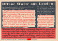 Parole der Woche Nr. 20, "Offene Worte aus London", Zentralverlag der NSDAP, 7,5 x 10 cm, 1941