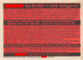 Parole der Woche Nr. 27, "Führer befiehl - wir folgen!", Zentralverlag der NSDAP, 7,5 x 10 cm, 1941