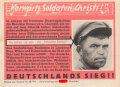 Parole der Woche Nr. 38, "Vorwärts Soldaten Christi!", Zentralverlag der NSDAP, 7,5 x 10 cm, 1941