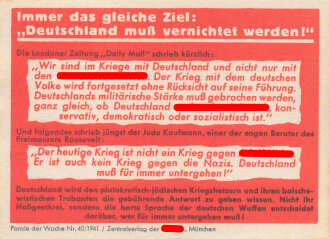 Parole der Woche Nr. 40, "Immer das Gleiche...