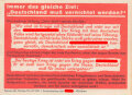 Parole der Woche Nr. 40, "Immer das Gleiche Ziel", Zentralverlag der NSDAP, 7,5 x 10 cm, 1941