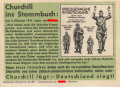 Parole der Woche Nr. 46, "Churchill ins Stammbuch", Zentralverlag der NSDAP, 7,5 x 10 cm, 1941